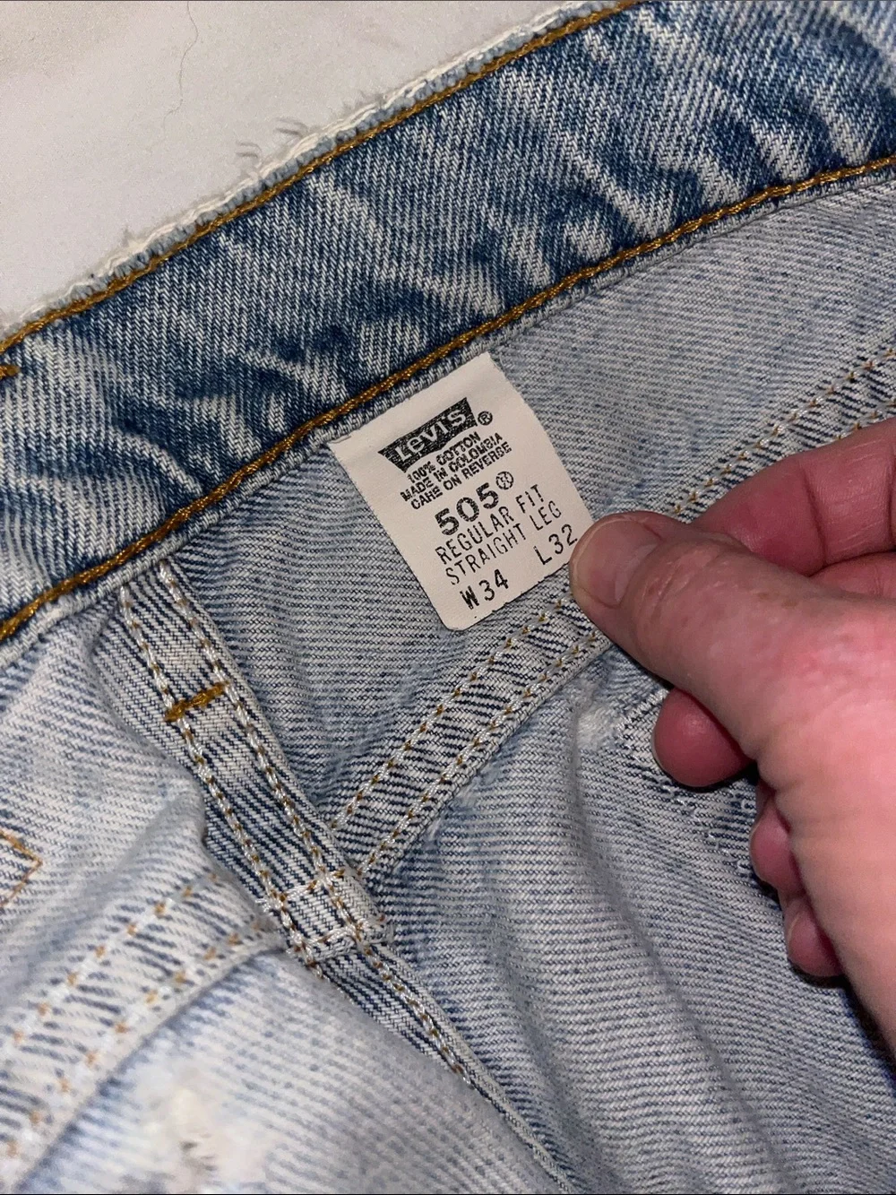 Levi's light blue denim jeans 505 Regular Fit